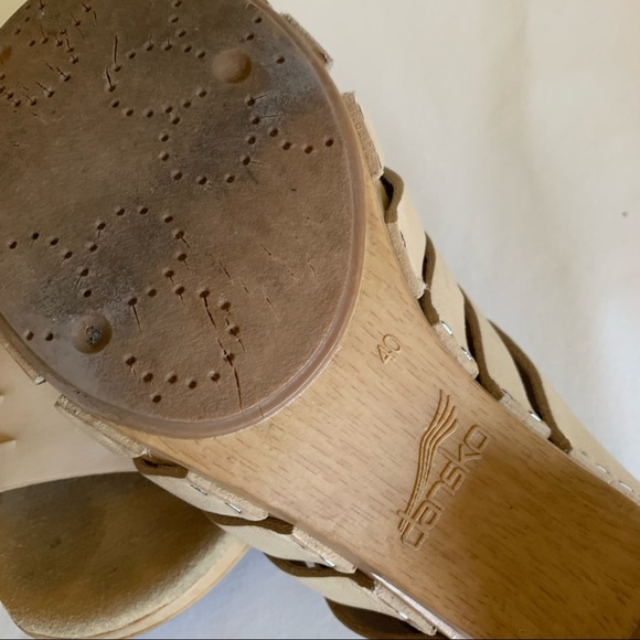 DANSKO Tilly Leather Slide Clog Sandals 40 9.5- 10 EUC - Picture 6 of 7